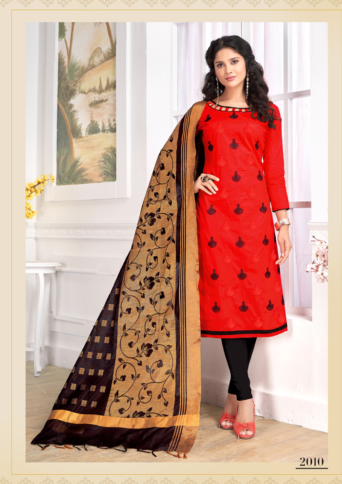 Chunri Vol 2 By Gangour Presents Cotton Banaras Dupatta Dress Material Chunri Vol 2 By Gangour Presents Cotton Banaras Dupatta Dress Material